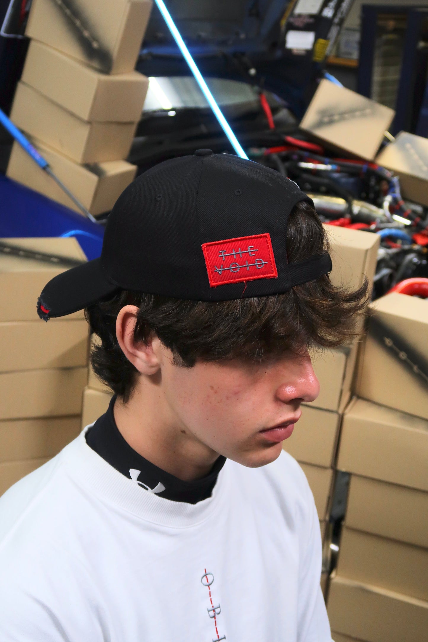 OBLVN Black baseball cap Non distressed