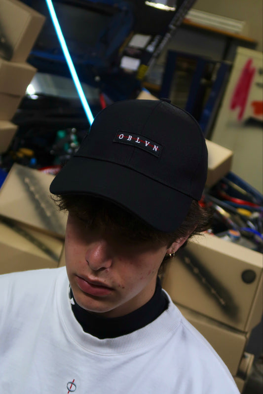 OBLVN Black baseball cap Non distressed