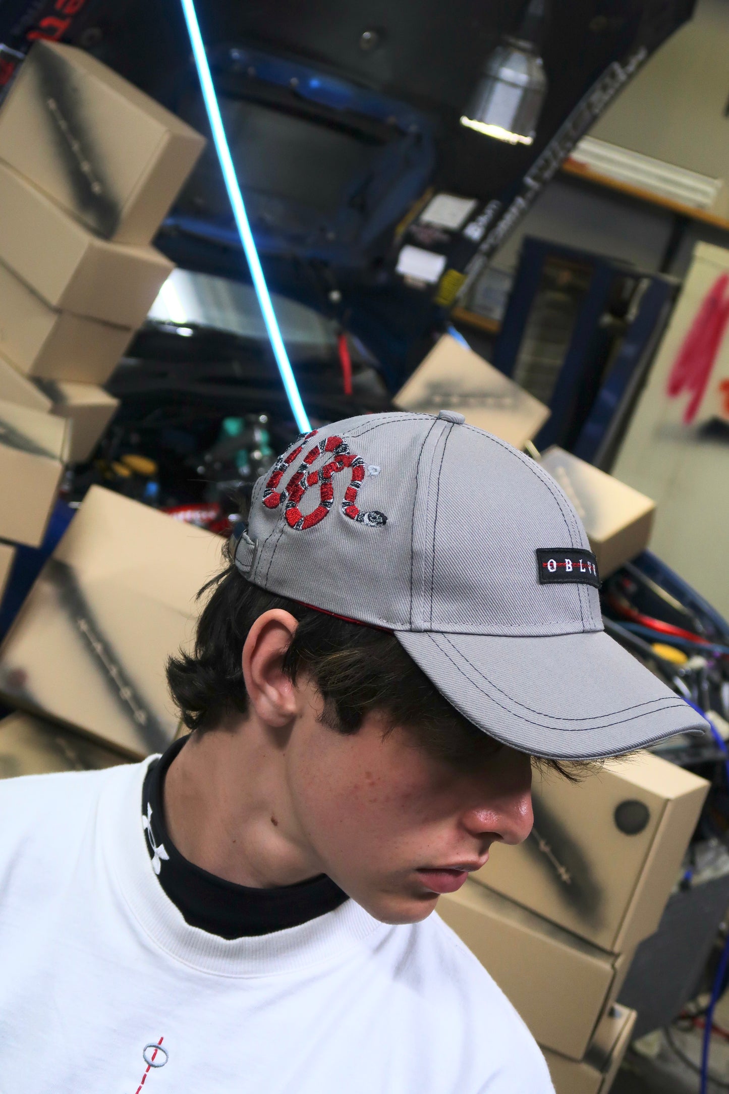 OBLVN Grey baseball cap Standard