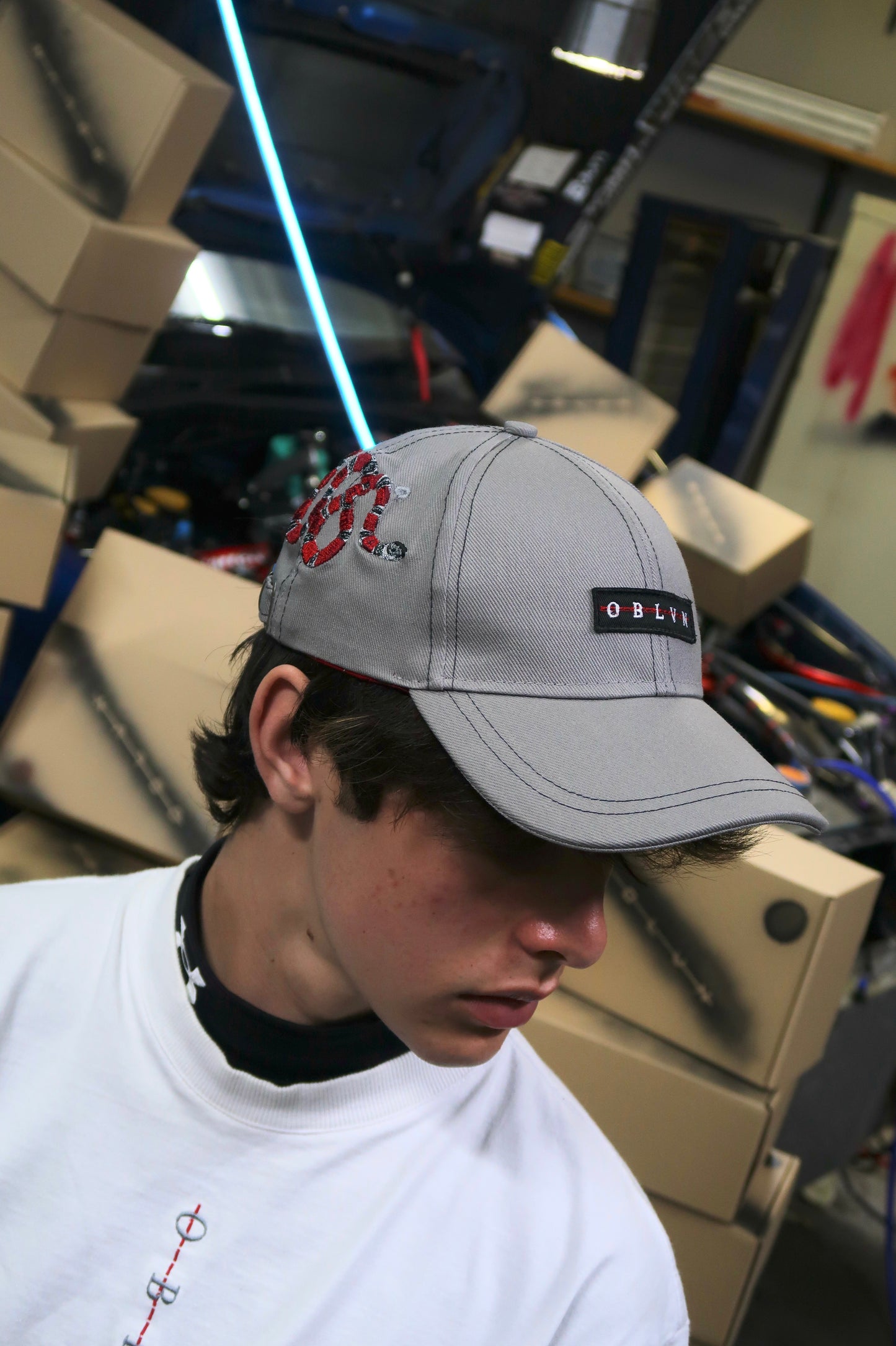 OBLVN Grey baseball cap Standard